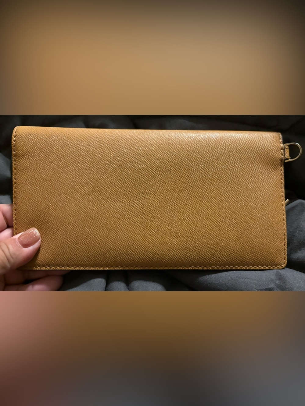 Tory Burch Logo Wallet in Tan - Picture 3 of 5